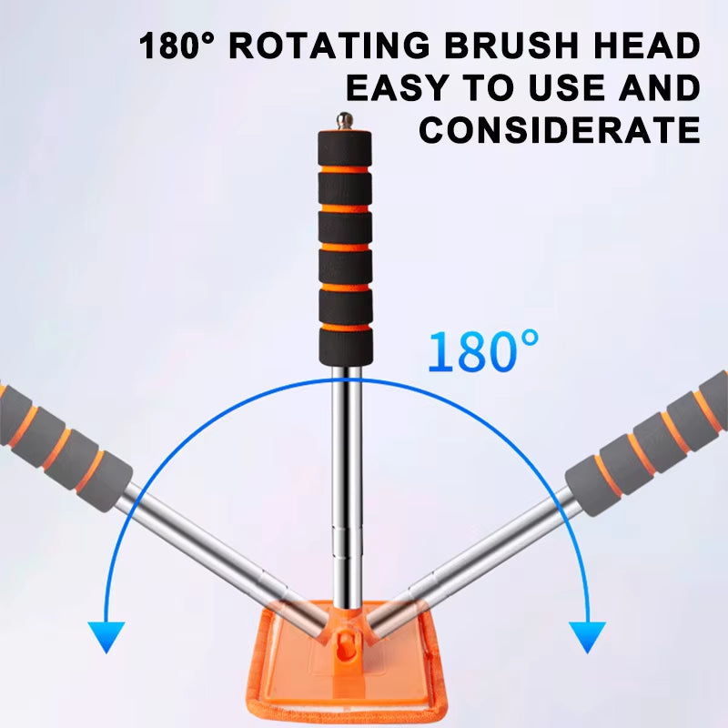 SEAMETAL Car Front Windshield Defogging Brush Telescopic Long Handle Car Household Glass Clean Brushes Dust Remover Tool